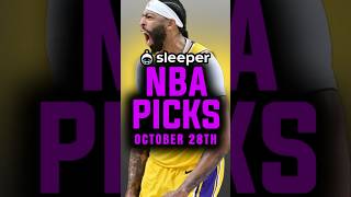 BEST Sleeper NBA Picks for today 10282024  Sleeper Picks Promo Code [upl. by Eelarac]