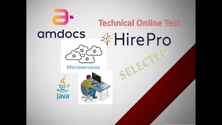 Amdocs Coding Test  HirePro  Microservices  Java8 [upl. by Daus]