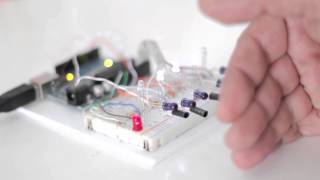 Proximity Sensor with IR Led photodiode and arduino [upl. by Ettevahs25]