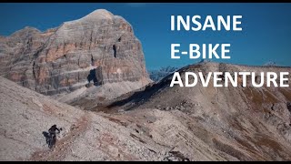 INSANE EBIKE ADVENTURE in the Italian Dolomites on M1Sporttechnik Enduro electric Mountainbike [upl. by Elna]