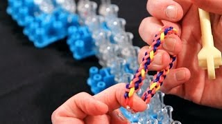 How to Make a Braid Bracelet  Rainbow Loom [upl. by Laehplar]