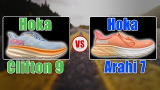 Hoka Clifton 9 vs Hoka Arahi 7 [upl. by Britni]