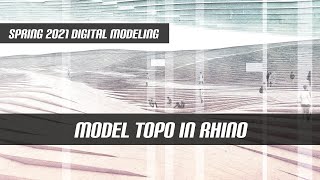 3 Ways to Model Topography in Rhino and Manipulate [upl. by Ytineres]