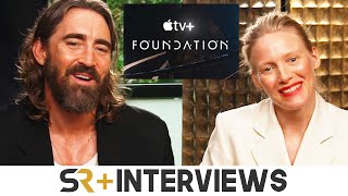 Lee Pace amp Laura Birn On Brother Days Dynamic With Demerzel In Foundation Season 2 [upl. by Ennire]