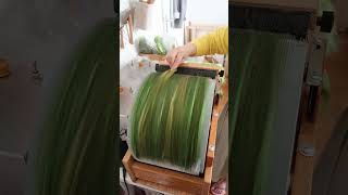 WILD LAWN Part 1 🌱 Carding an Art Batt with Vegan Fibers  Making Yarn [upl. by Airretal]