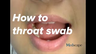 How to perform a throat swab on a patient [upl. by Alim]