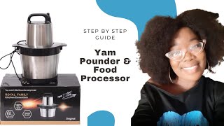 How To Pound Yam With a Food Processor POUND YAM IN 2 MINUTES😯 Step by Step Guide amp Unboxing [upl. by Ycul635]