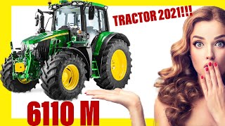 JOHN DEERE 6110 M 🚜 Tractor 2021 🌽 [upl. by Anrapa166]