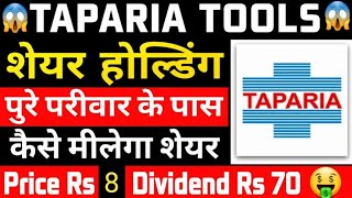 taparia tools ltd  taparia tools share news  taparia tools share latest news  taparia tools [upl. by Adnirolc292]