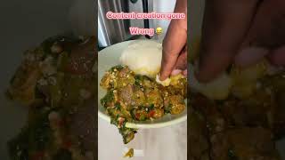 Okro soup🤤 food duet cooking cookingfood foodie shorts [upl. by Tigirb]