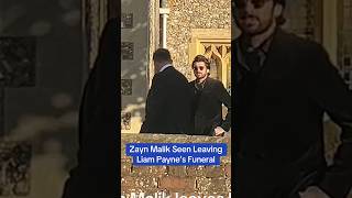 Zayn Malik Seen Leaving Liam Payne’s Funeral One Direction Band Mates at Liam Payne’s Funeral 😥💔 [upl. by Moira433]