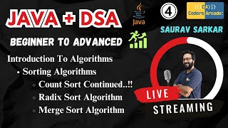 DSA In Java  Advanced Sorting Algorithms in Java  Coders Arcade [upl. by Klehm]