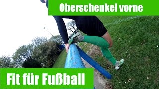 ⚽Dehnübung nach Muskelfaserriss  Zerrung im Oberschenkel vorne⚽ [upl. by Bekelja]