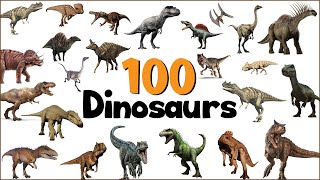 100 Dinosaur names in english with pictures  Learn Dinosaur Names  Dinosaurs Vocabulary [upl. by Rakel645]