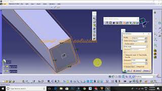 Catia V5 Rib Option  Tamil [upl. by Nahrut]