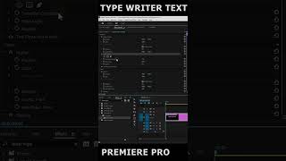 Typewriter text effect in premiere pro shorts [upl. by Esinart989]