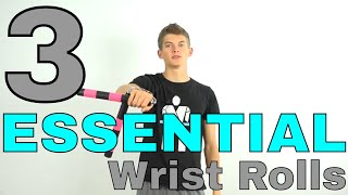 Three Fundamental Wrist Rolls of Nunchaku Spinning [upl. by Erlinna]