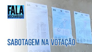 Sabotagem de um grupo de estranhos caracterizou algumas horas de votação na Matola PortalFM24 [upl. by Clardy677]