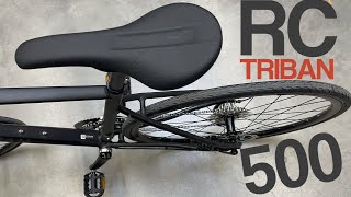 Road BIKE Triban RC 500  Shimano Sora good brakes comprehensive fittings versatility [upl. by Osy445]