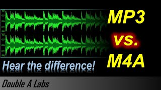 M4A vs MP3 Audio Quality Comparison [upl. by Ijnek584]