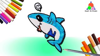 Easy to draw a shark [upl. by Doughman67]