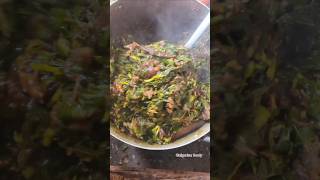 Waterleaf Vegetable soup nigerianfood nigerianfoody shorts short eforiro [upl. by Naujtna]