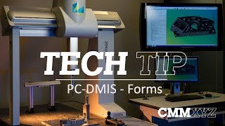 Using Forms in PCDMIS  PCDMIS Tech Tips  CMMXYZ [upl. by Arihaz]