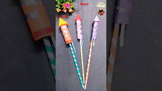 Easy Diy kids rocket craft🚀🧨🎆❤️😨shorts trending viralvideo funny story diwali art kids diy [upl. by Negrom]