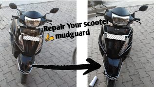 repair your scooty mudguard [upl. by Massimiliano64]