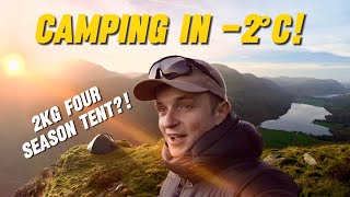 Wild Camping in SUB ZERO conditions in the Lake District  Will i survive the night [upl. by Atived]