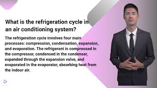 What is the refrigeration cycle What is the purpose of an air filter What is a thermostat HVAC [upl. by Aissatsana]