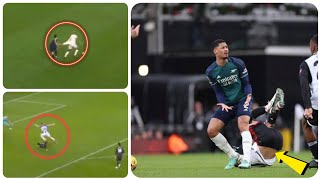 William Saliba escapes a red card in Arsenals costly defeat by Fulham  Saliba no red card [upl. by Malone]