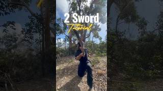 Spinning Strikes 🌀⚔️ TWO SWORDS tutorial martialarts choreography anime [upl. by Seys]