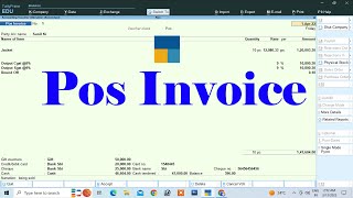 pos invoice in tally prime  tally prime  pos in tally prime  pos entry in tally prime  tally [upl. by Garv626]