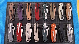 Spyderco Paramilitary 2 Collection  PM2 Sprint Run And Exclusives Knife Video [upl. by Aifos150]