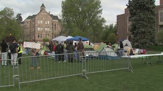 Protesters University of Denver leaders meet over demands [upl. by Mcbride]