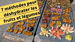 🍑🍐🍎7 METHODES POUR DESHYDRATER LES FRUITS ET LEGUMES🍑🍐🍎 [upl. by Pohsib532]