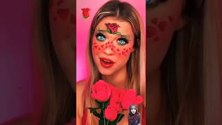 Rose Emoji Makeup Challenge 🌹🥀 makeup makeuptutorial halloween makeupartist emojichallenge [upl. by Russon335]