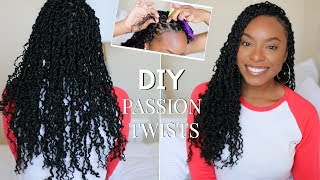 How To  EASY Passion Twists Using The Rubber Band Method  StepByStep Beginner Friendly Tutorial [upl. by Hendrickson]