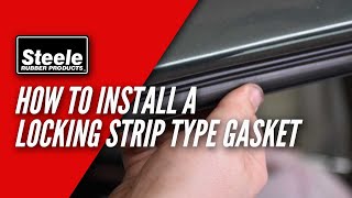 How To Install a Locking Strip Type Windshield Seal [upl. by Adnauqahs]