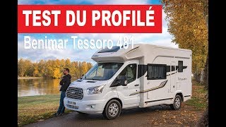 Le campingcar Benimar Tessoro 481 en super essai [upl. by Reivax869]