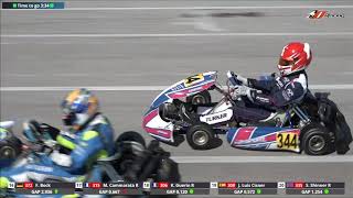 Rotax Euro Wintercup Campillos 2020 Seniors Race 8 Heat 3 A E [upl. by Nuawad344]