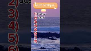 QUIZ BIBLIQUE 1 📚 TESTÉ VOTRE CONNAISSANCE DE LA BIBLE [upl. by Pros]