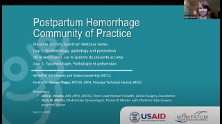 Placenta Accreta Spectrum Webinar Series Day 1 Epidemiology Pathogenesis and Prevention [upl. by Lleddaw]