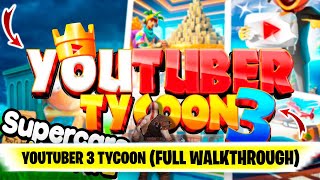 YOUTUBER 3 TYCOON Fortnite SEARCHING for SECRET BUTTON NEW LOCATION NOT FOUND YET [upl. by Cyndia79]