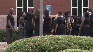 Raw Bobbi Kristina Brown funeral scene [upl. by Burnsed]