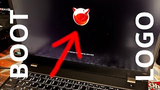 ThinkPad Hacking Replace Lenovo Logo with FreeBSD at Boot [upl. by Noloc741]