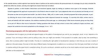 Writing effective paragraphs  17 Development [upl. by Amian]