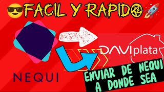 💰 Como Enviar PLATA de NEQUI a DAVIPLATA 2023 Fácil y Rápido [upl. by Bred783]