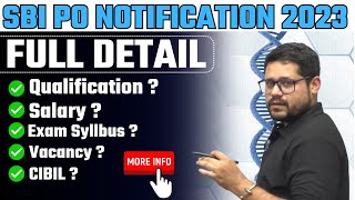 SBI PO OFFICIAL NOTIFICATION 2023  2000 VACANCY  ANKUSH LAMBA [upl. by Marley]